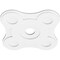Ekena Millwork Luna Architectural Grade PVC Contemporary Ceiling Medallion, 18"OD x 3"ID x 6 1/4"C x 1"P CMP18LA-03000 - alternate 3